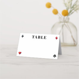 Mesa Casamento com Traje de Cartão Poker