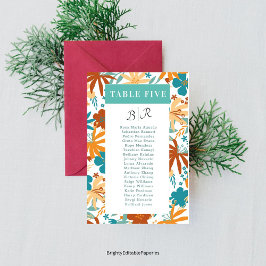 Mesa Colorida de Flores Selvagens Bloomo-Abstrato