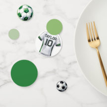 Mesa Confetti do Green Soccer Sports Boy Jersey