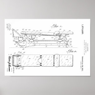 mesa de 1921 da Chiropractic Impressão