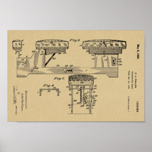 mesa de 1925 da Chiropractic Impressão