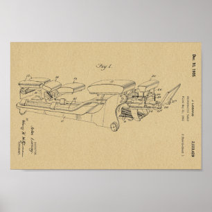 mesa de 1935 da Chiropractic Impressão