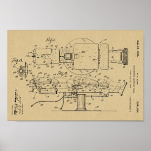 mesa de 1937 da Chiropractic Impressão