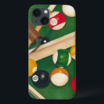 Mesa de Billiards da vida com bolas e giz<br><div class="desc">Arrume-os com esta pintura espetacular de uma mesa de bilhar por Jennifer Goldberger. As bolas parecem novas,  o feltro parece imaculado,  e o giz já foi aplicado aos paus de sinalização. Segure isso em sua casa,  ou entregue a um amigo ou amado que goste de um jogo de piscina!</div>