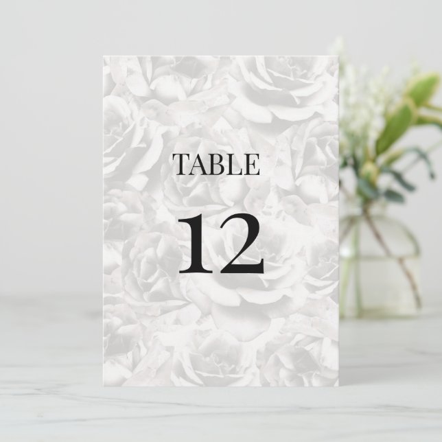 Mesa de Casamento Personalizado de Rosas Elegantes (Em pé/Frente)