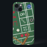 Mesa de cassino com Chips e Dice<br><div class="desc">Certifique-se que Lady Luck esteja do seu lado com esta pintura de uma mesa de cacos por Chariklia Zarris. Os dados foram lançados e estão sendo coletados,  junto com as apostas de perda. Coloque esta ação cheia de impressão na sua parede hoje!</div>