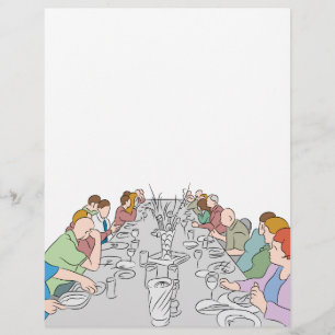 Mesa de comensal da família da acção de graças