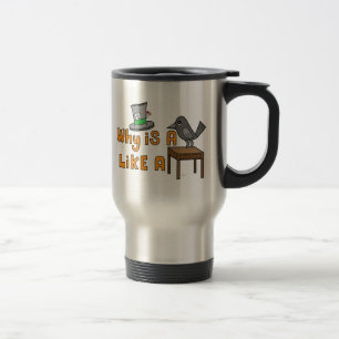 Mesa de escrita do corvo - caneca de viagem