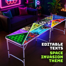 Mesa de festa espacial de alienígenas loucos gráfi