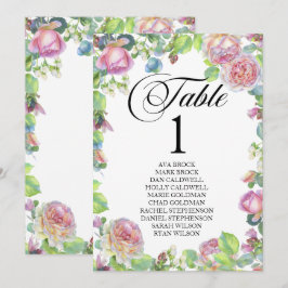 Mesa de Plano de Assento Cartão Adorável Caligrafi