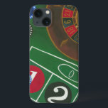 Mesa de roletas com Chips e Roda<br><div class="desc">A roda giratória prende toda a energia na mesa roleta, mas a potência desta pintura está na representação real de uma cena de casino. O verde do feltro e a cor dos chips coloca você na mesa, esperando sua aposta para pagar. Não se esqueça de comprar sua cópia desse impressão...</div>