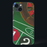 Mesa de roletas com Chips e Roda<br><div class="desc">A roda giratória prende toda a energia na mesa roleta, mas a potência desta pintura está na representação real de uma cena de casino. O verde do feltro e a cor dos chips coloca você na mesa, esperando sua aposta para pagar. Não se esqueça de comprar sua cópia desse impressão...</div>