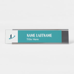 Mesa Elegante placa de porta com nome personalizado Gol