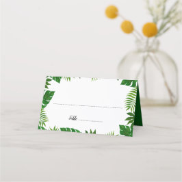 Mesa Folhas tropicais | Cartão de Casamento