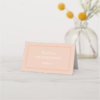Local de Casamento Cor-de-Rosa Nome Cartão