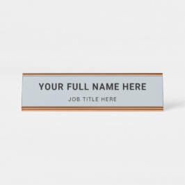 Mesa Nome Profissional Placa Personalizada com Linha de