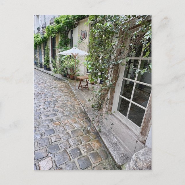Mesa para Um - Cartão Postal de Paris (Frente)