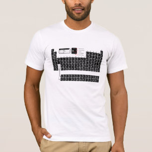 Mesa periódica do t-shirt dos elementos