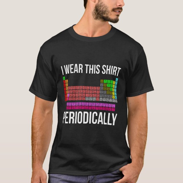 Mesa Periódica Engraçada De Elementos Camisa De Ca (Frente)