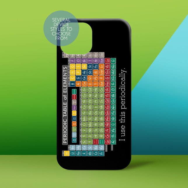 Mesa Periódica Periódica de Elementos - Estudantes (Personalized Phone Case)