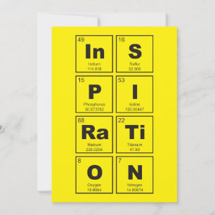 Mesa periódica química de elementos: InSPIRTiON