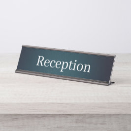 Mesa Placa de Nome da Recepção