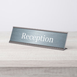 Mesa Placa de Nome da Recepção