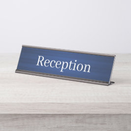 Mesa Placa de Nome da Recepção
