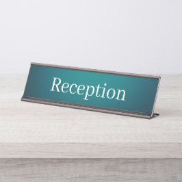 Mesa Placa de Nome da Recepção
