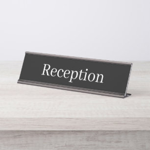 Mesa Placa de Nome da Recepção