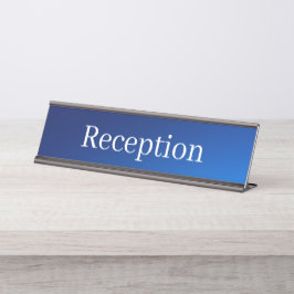 Mesa Placa de Nome da Recepção