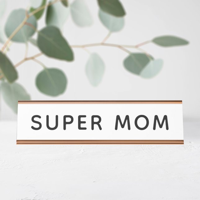 Mesa Placa de nome da Super-Mãe (Criador carregado)