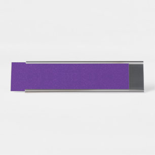 Mesa Placa de nome de efeito de ruído roxo personalizáv