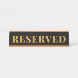 Mesa Placa de nome do escritório profissional RESERVADO