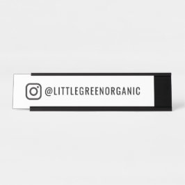 Mesa Placa de Nome do Instagram | Seu nome Insta - Sina