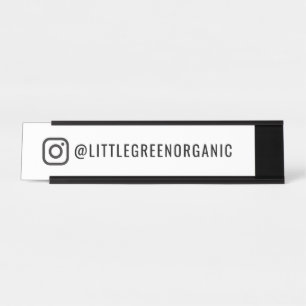 Mesa Placa de Nome do Instagram   Seu nome Insta - Sina