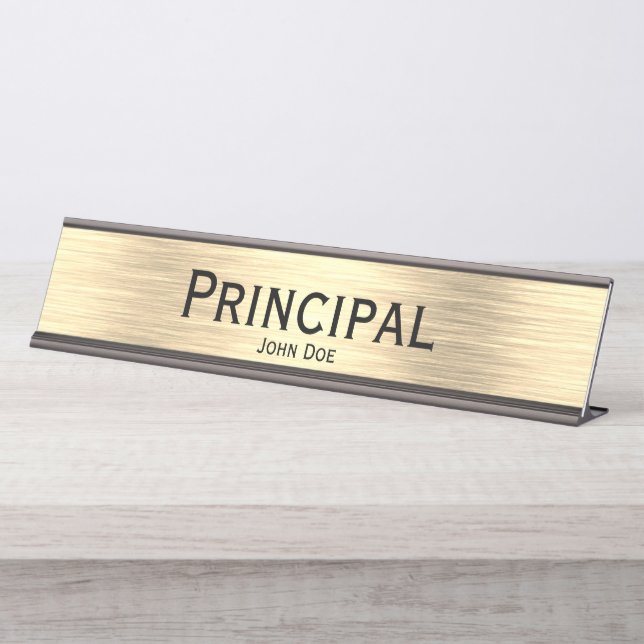 Mesa Placa de Nome do Principal Desk (Frente)