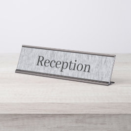 Mesa Placa de Nome do Receptor