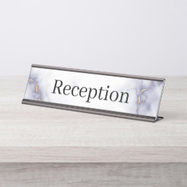 Mesa Placa de Nome do Receptor