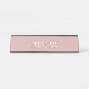 Mesa Placa de nome Dourado para Rosa personalizado para