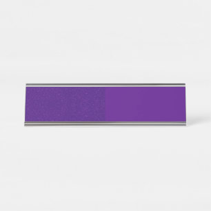 Mesa Placa de Nome Personalizada de Efeito Ruído Roxo