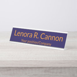Mesa Placa de Nome Personalizada para Decoração de Escr