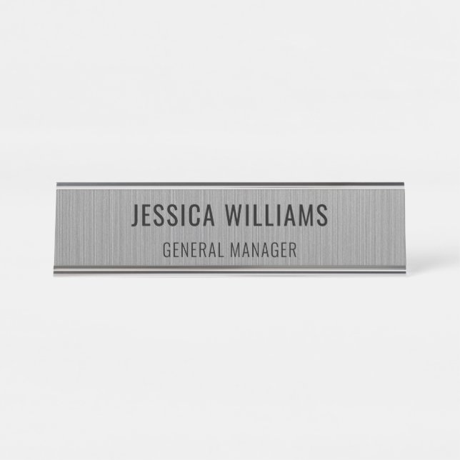 Mesa Placa de Nome Personalizada | Placa de Nome de Mes (Frente)