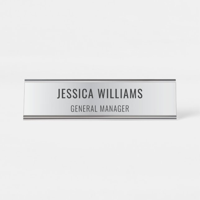 Mesa Placa de Nome Personalizada | Placa de Nome de Mes (Frente)