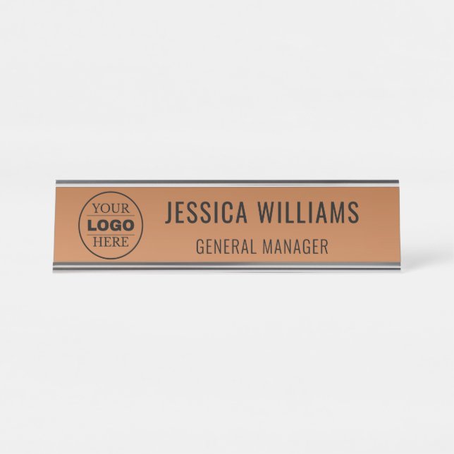 Mesa Placa de Nome Personalizada | Placa de Nome de Mes (Frente)
