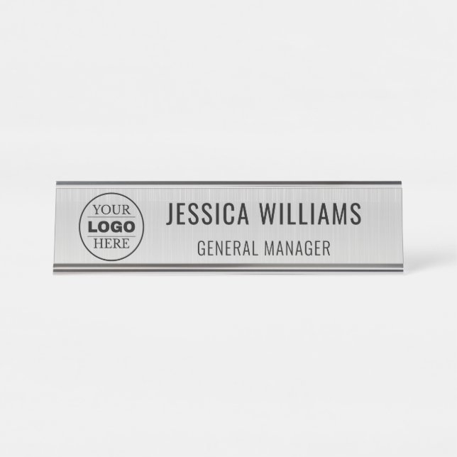 Mesa Placa de Nome Personalizada | Placa de Nome de Mes (Frente)