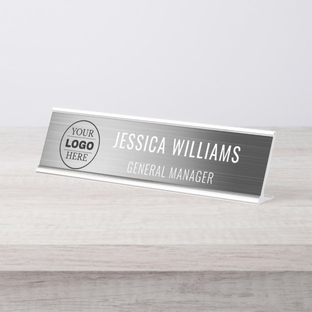 Mesa Placa de Nome Personalizada | Placa de Nome de Mes (Frente)