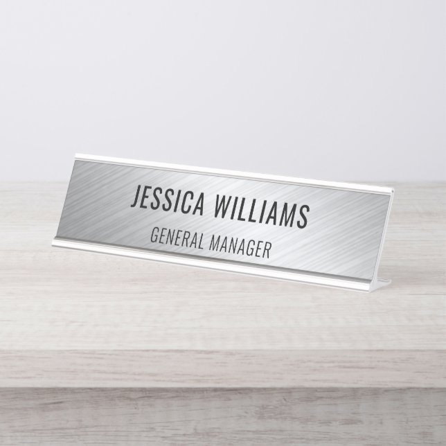 Mesa Placa de Nome Personalizada | Placa de Nome de Mes (Frente)