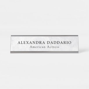 Mesa Placa de Nome Profissional Personalizada - Nome e