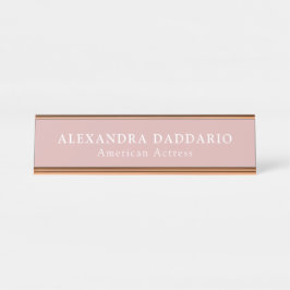 Mesa Placa de Nome Profissional Personalizada - Nome e 